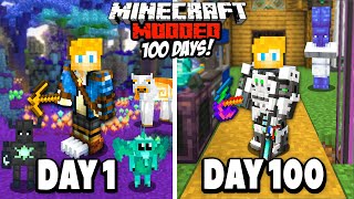 I Survived 100 Days in ALL THE MODS 9 in Hardcore Minecraft [upl. by Anazus142]