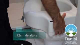 Assento Sanitário Elevado com Apoio  12cm altura [upl. by Shaughnessy]