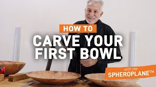 How to Carve a Bowl with the SpheroPlane  Tutorial with Kevin Inkster [upl. by Arotak]