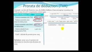 fiscalité prorata de déduction de TVA darija [upl. by Daryn268]