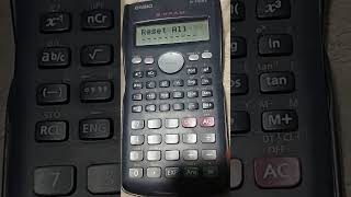 Calculadora Casio fx350MS  On  Reseteo y apagado [upl. by Nuahsad286]