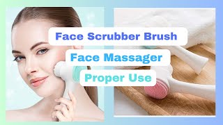 Beauty Tool How To Use Face Scrubber Brush Face Massager [upl. by Paquito]