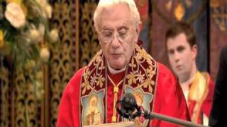 Highlights A Service of Evening Prayer in the presence of His Holiness Pope Benedict XVI [upl. by Cornelie623]