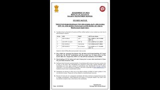 Tentative RRB exam timetable 2024 update  rrb exam new time table [upl. by Swanhilda]