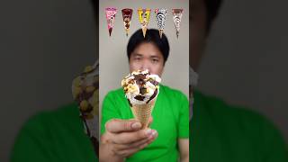 EATING VARIOUS CONE ICE CREAM asmr mukbang [upl. by Rask]