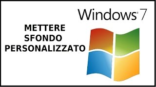 come mettere immagine personalizzata come sfondo desktop pc windows 7 [upl. by Nollahp]