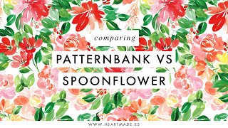 Patternbank VS Spoonflower  best platform to sell seamless pattern designs [upl. by Ide]