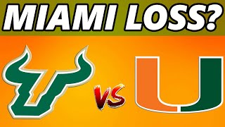 Miami Hurricanes Predicted to LOSE Game Against USF Bulls This Season [upl. by Celene]