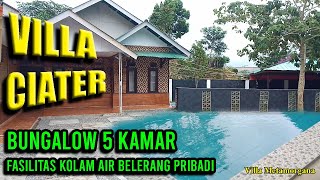 villa di ciater fasilitas kolam pribadi 5 kamar  villa metamorgana [upl. by Russi123]