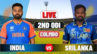 Live India vs Sri Lanka 2nd ODI  IND vs SL Live Cricket match Today [upl. by Tesler26]