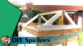 DIY Spielhaus mit Paletten [upl. by Enneyehs]