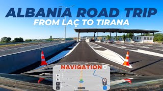 Car Driving  From Laç to Tirana  🇦🇱 Albania MTravelVlog [upl. by Alyahsal401]