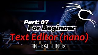 Text Editor In Kali Linux nano  Ethical Hacking Course In HindiUrdu [upl. by Elrahc743]