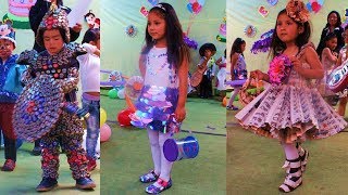 👗Trajes o vestuarios con material reciclado para niños 😍  CONCURSO DE JARDÍN parte 2 🌈 [upl. by Akemal]