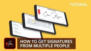 How to get signatures from multiple people Adobe Sign tutorial [upl. by Marrin]