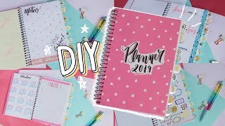 COMO FAZER UM PLANNER COM UM CADERNO COMUM [upl. by Roleat559]