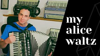 MY ALICE WALTZ  Slovenian Clevelandstyle Accordion Waltz  By Polka Waltz Artist Johnny Vadnal [upl. by Tnecnivleahcim]