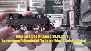 Jensis Welt Spezial Modellbahn 30102024 Auswertung Rollmaterial Tests bissel Gelaber dabei [upl. by Sirod82]