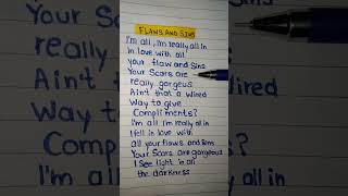 Flaws and Sins  Juice WRLD HANDWRITTEN LYRICS  juicewrld 999 hiphop rap lyrics shorts [upl. by Martell]