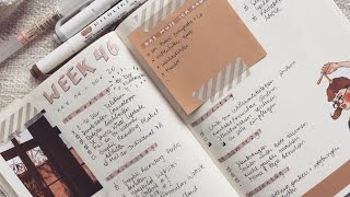 Bullet Journal Okt amp Nov Flipthrough  Dezember Setup [upl. by Gnuhp866]