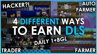 4 DIFFERENT WAYS TO EARN EASY DLS  Daily BGL   Growtopia 2022 [upl. by Duky]