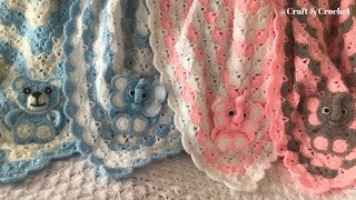 Crochet blanket patternCrochet shell pattern [upl. by Trah]