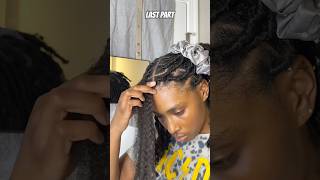 Faux locs with spring twist hair locstyles locs shorts hairstyle protectivestyles hair [upl. by Housen182]