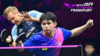 Lin Shidong vs Mattias Falck  Their 1st face off in WTT Champions Frankfurt 2024 [upl. by Hajar52]