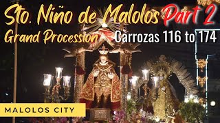 Part 2 Carrozas 116 to 174 of Santo Niño de Malolos Fiesta 2023 Grand Procession [upl. by Buhler]