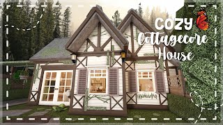 Cozy Cottagecore House Speedbuild and Tour Bloxburg iTapixca builds [upl. by Amero]