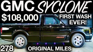 First Wash Ever GMC Syclone Truck Only 278 Miles Full Detail and Drive [upl. by Navek484]