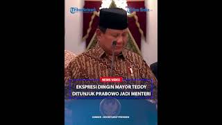 WAJAH DINGIN MAYOR TEDDY Saat Diumumkan Prabowo Jadi Menteri Seskab [upl. by Oric348]