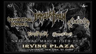 Immolation in NYC on March 19 2022 with Demolition Hammer Mortician Black Anvil Funeral Leech [upl. by Treulich]