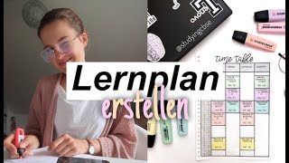 LERNPLAN erstellen für die Uni Oberstufe oder das Abitur  backtoschool 2020 [upl. by Shae]