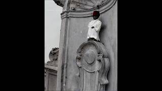 Manneken Pis Brussels Belgium mannekenpis brussels belgium travel shortfeed [upl. by Sturdivant]