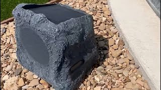 Victrola Outdoor Rock Speaker Pair Wireless Bluetooth Review [upl. by Michelina]