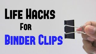 11 Binder Clips Life Hacks you can do it yourself DIY [upl. by Hummel]