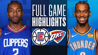 CLIPPERS at THUNDER  FULL GAME HIGHLIGHTS  February 22 2024 [upl. by Rebecca398]