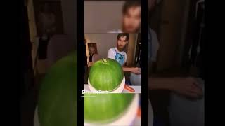 Rubber band challenge with watermelon [upl. by Alleuqram151]