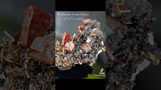 Red wulfenite from China mineral minerals crystals wulfenite gemstone [upl. by Oiramd]