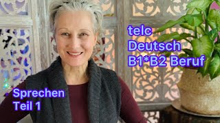 telc Deutsch B1B2 Beruf  Sprechen Teil 1  Blumenladen  Deutsch lernen [upl. by Jorgan]