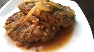 The Best Salisbury Steak Recipe  Cooking With The Kids [upl. by Ottilie]