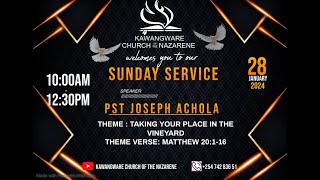 THEME  TAKING YOUR PLACE IN THE VINEYARD THEME VERSE MATTHEW 20116 LIVE SERVICE [upl. by Hills44]