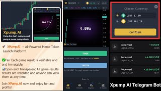 New USDT Earning Telegram Bot  Xpump AI  Instant Withdrawal [upl. by Raamaj]