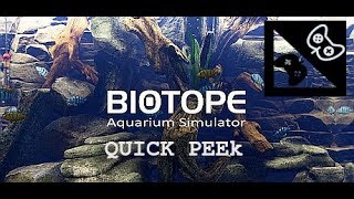 Quick PeekBİOTOPE Aquarium Simulator [upl. by Oilegor]