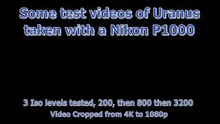 Nikon P1000 video of Uranus [upl. by Nainatrad]