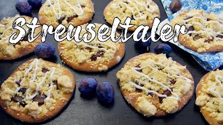 STREUSELTALER BACKEN  mit Zwetschgen oder anderen Früchten Rezept mit Hefeteig amp Streusel yummy [upl. by Rawna]