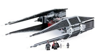 LEGO Star Wars Kylo Rens TIE Fighter Timelapse amp Review  Set 75179 [upl. by Yuk882]