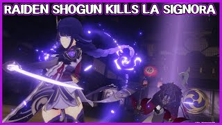 La Signora death scene  Genshin Impact [upl. by Free549]