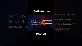 Earth’s Structure Plate Tectonics Earthquakes and Volcanism MCQ32   ShortsEarthStructureMCQ [upl. by Novelia]